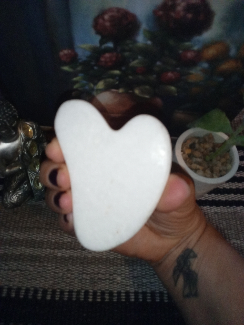 White Gua Sha Facial Massage Tool - Women Skincare Tool